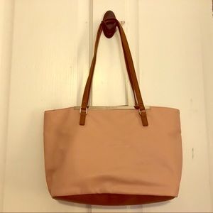 Hand bag- pink and brown Nine West